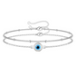 Evil Eye Bracelet: Silver