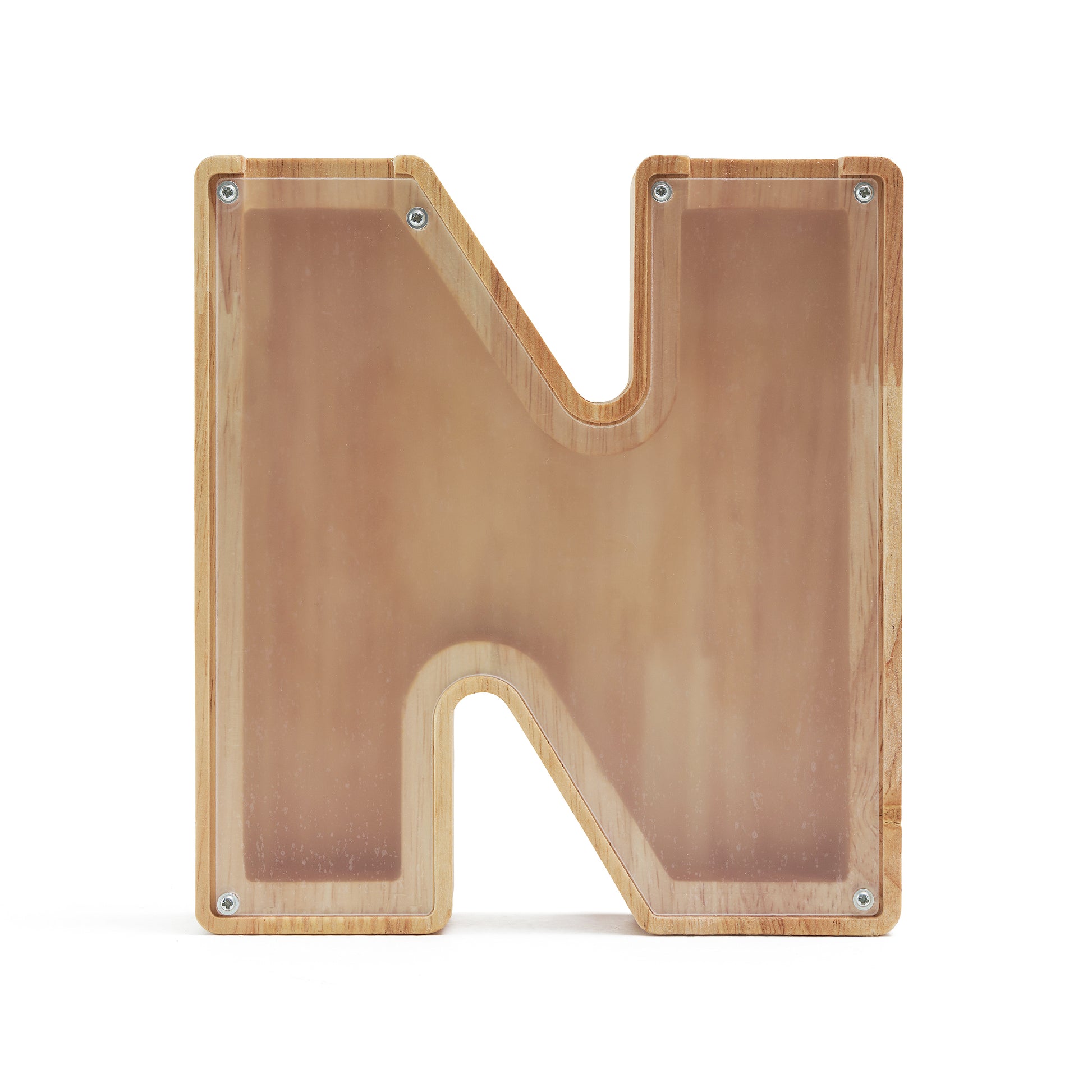 Bamboo Letter Money Box