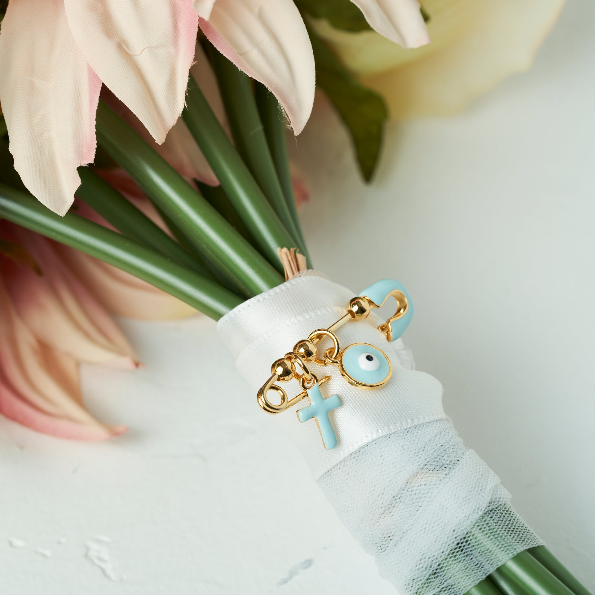 evil eye bridal pin